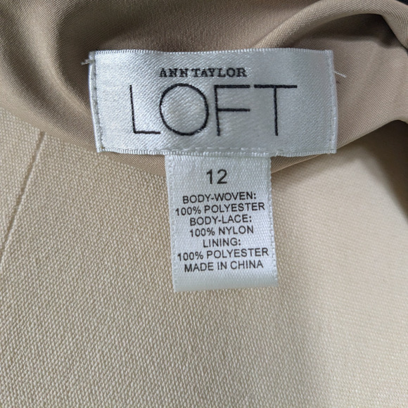 Lace Midi Dress 12 Black Tan Y2K Babydoll Illusion Glam Classic Guest Cocktail - Picture 10 of 11